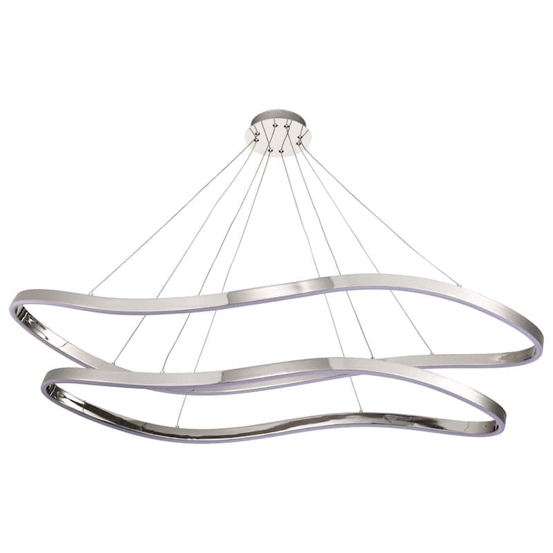 Sylas 48 Inch LED Pendant Polished Nickel Finish - Polished Nickel