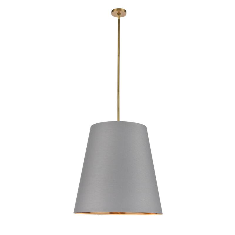 Alora Lighting PD311025B Calor 3 Light 25" Wide Pendant - Vintage Brass / Gray / Gold