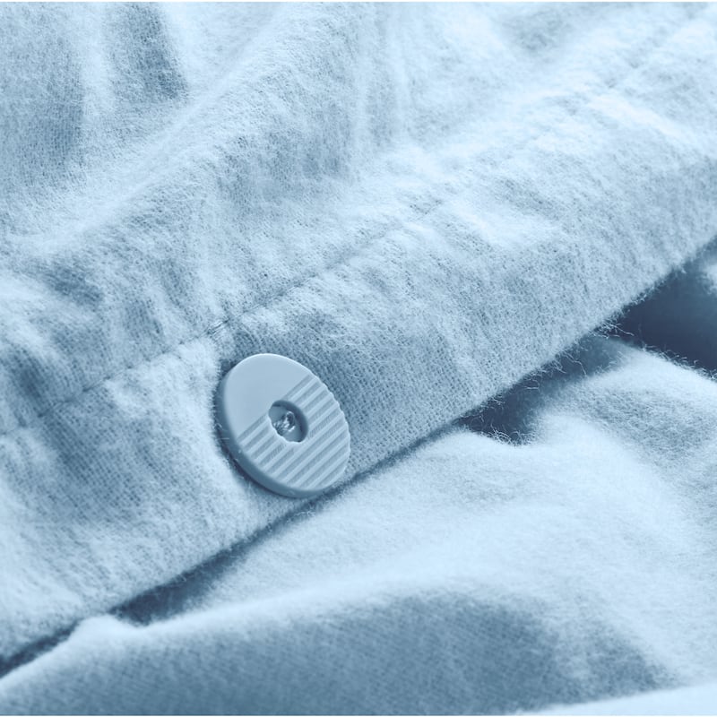 Bare Home Cotton Flannel Duvet Cover and Sham Set