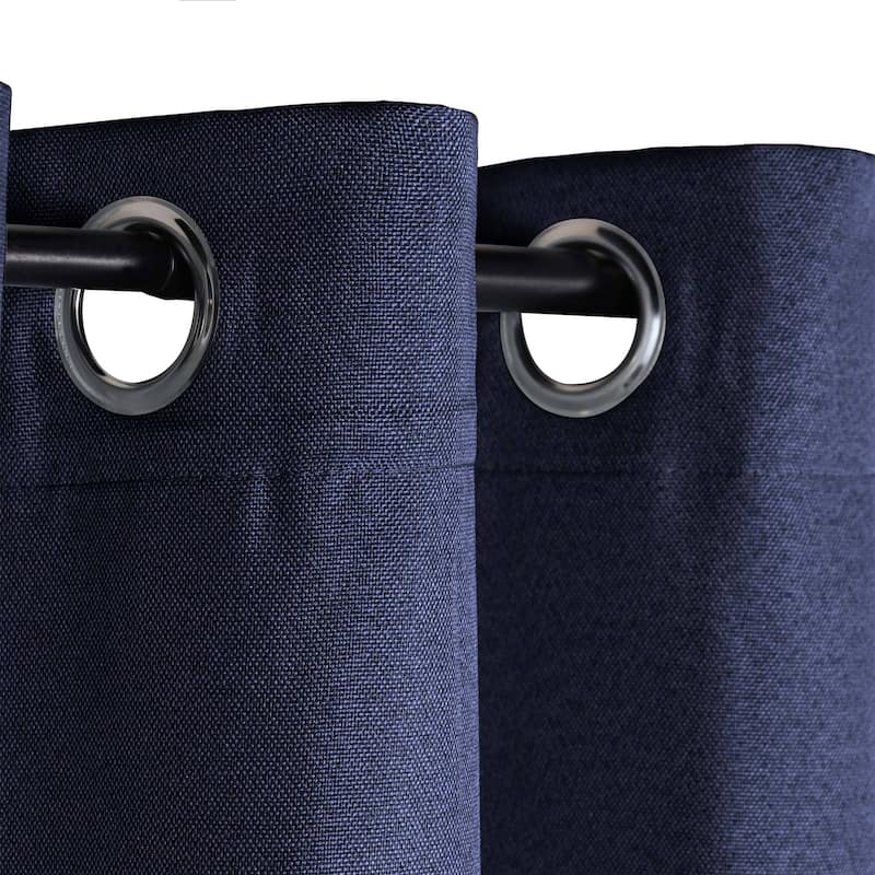 Superior Linen Washable Room Darkening Curtains, Set of 2 Panels