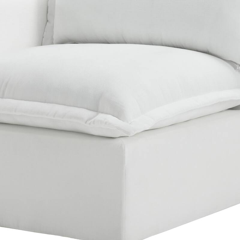 42"W Chenille Upholstered No Assembly Corner Chair