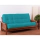 preview thumbnail 23 of 31, Porch & Den Guthrie 9-inch Thick Full-size Futon Mattress Full - Aqua Blue