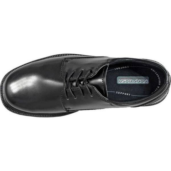 Shop Nunn Bush Men S Eddy Plain Toe Lace Up Black Smooth Leather
