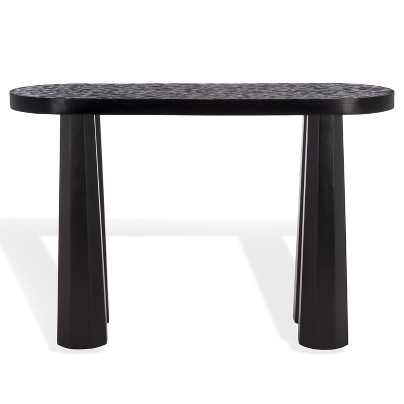 SAFAVIEH Couture Petraclara Wood Console Table - 48"W x 17"D x 31"H - Black