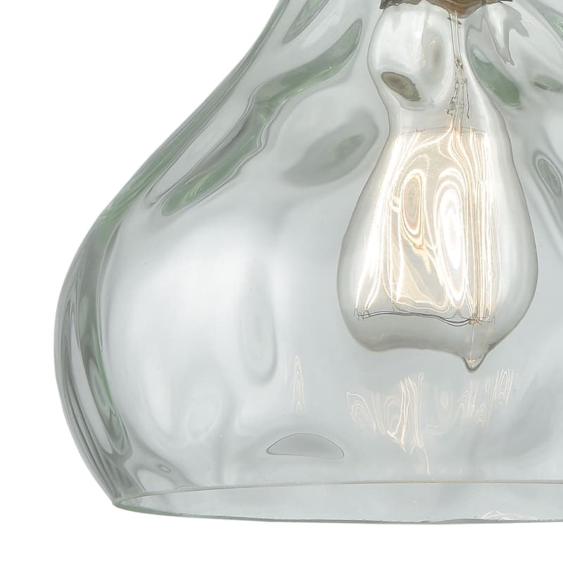 Elk Home Belmont Satin Nickel With Water Glass 1 Light Pendant