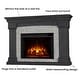 preview thumbnail 20 of 26, Real Flame Deland Electric Grand Fireplace in White 63"