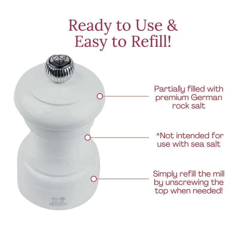 Peugeot Bistro Pepper and Salt Mill Set - 10cm - 4in.