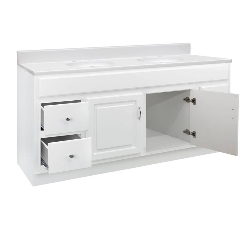 Design House 214841 Concord 60" Free Standing Double Basin Vanity Set