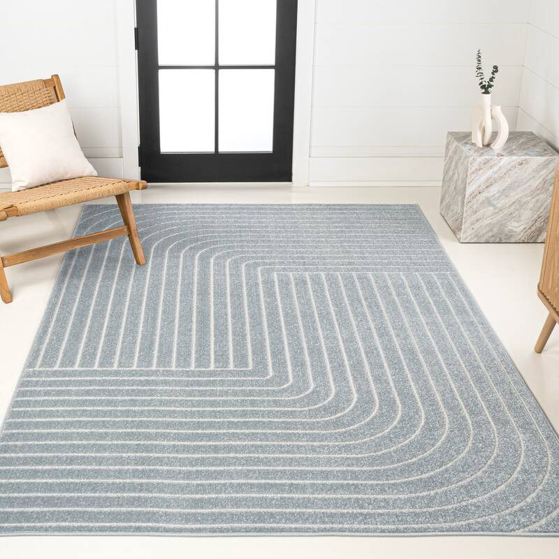 JONATHAN Y Aarhus Minimalist Angle Geometric Ivory/Cream Area Rug