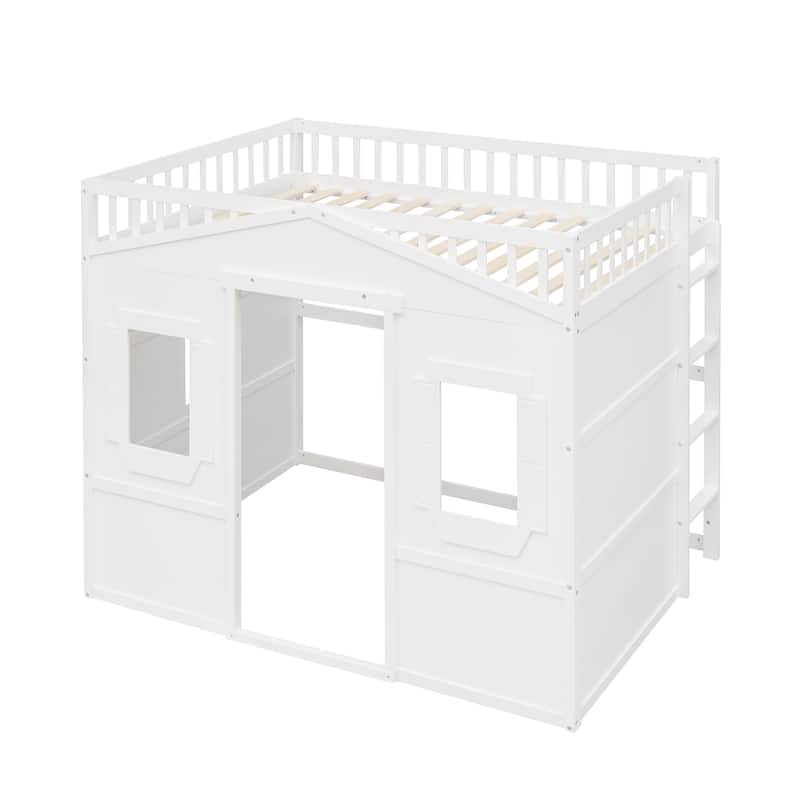Castle Style Solid Pine Loft Bed