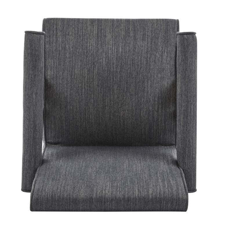 Roomfitters Modern Fabric Dining Armchair with Cushioned Seat, Mid-Century Accent Chair for Dining or Living Spaces