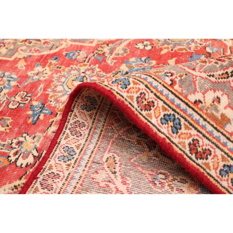 ECARPETGALLERY Hand-knotted Antalya Vintage Red Wool Rug - 7'9 x 11'4
