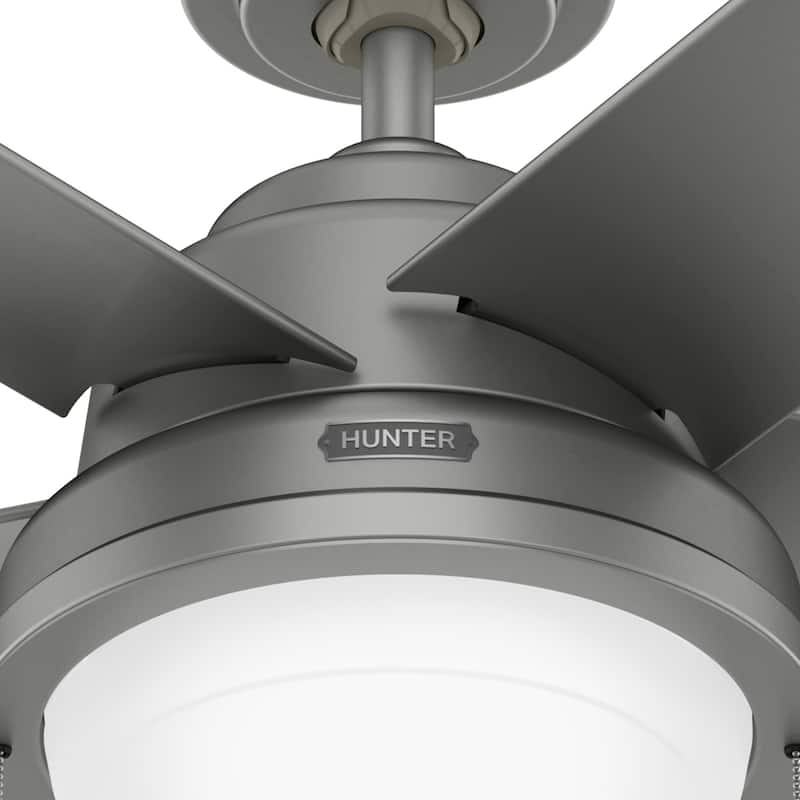 Hunter 44" Squall WeatherMax Outdoor Ceiling Fan w/LED Light, Pull Chain - Extreme Weather! Corrosion & Salt Air Resistant