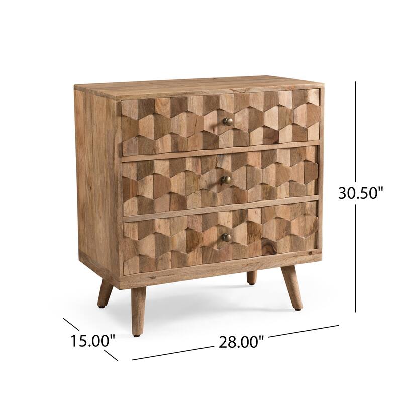Versatile and Convenient 3 Drawer Chest For Bedroom,Living Room