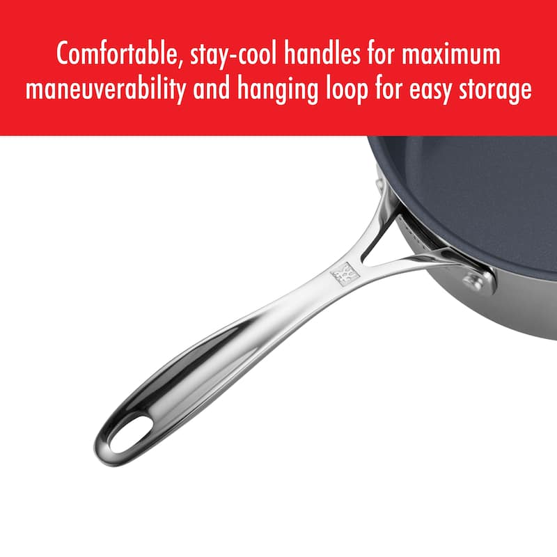 ZWILLING Clad CFX Stainless Steel Ceramic Nonstick Saucepan