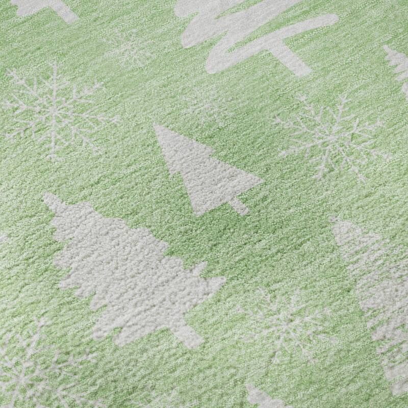 Premium Washable Super Soft Christmas Tree Mayfield Rug
