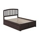 preview thumbnail 6 of 48, Richmond Full Solid Wood Platform Bed with Footboard & Full Trundle