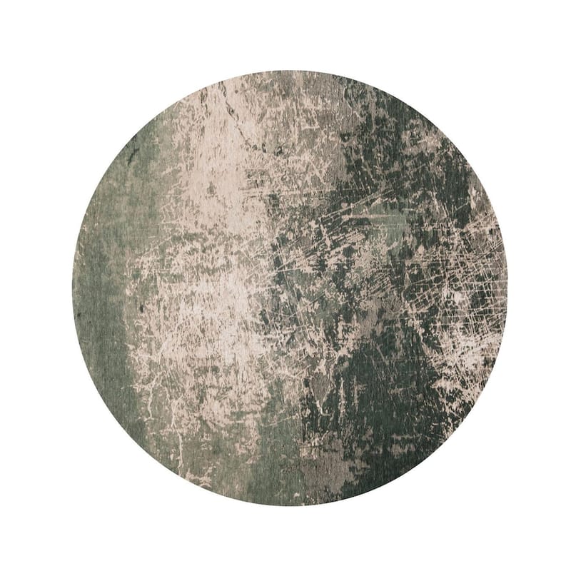 Guyir Geometric Abstract Modern Non Skid Woven Area Rug By HomeRoots - 48' X '48' X '0.12