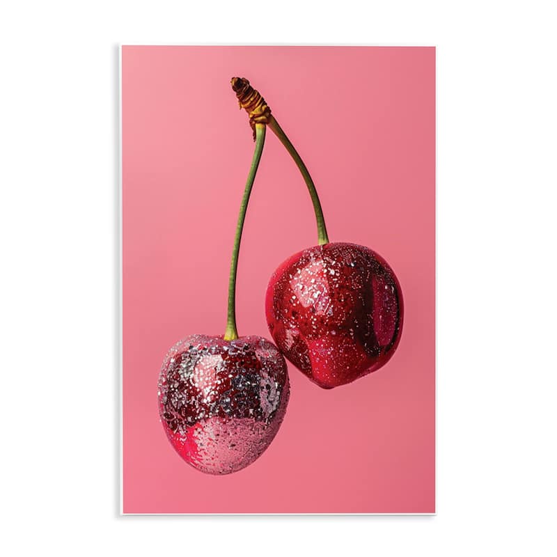 Stupell Dazzling Cherry Pair Wall Plaque Art Design By LSR Design Studio - 10 x 15