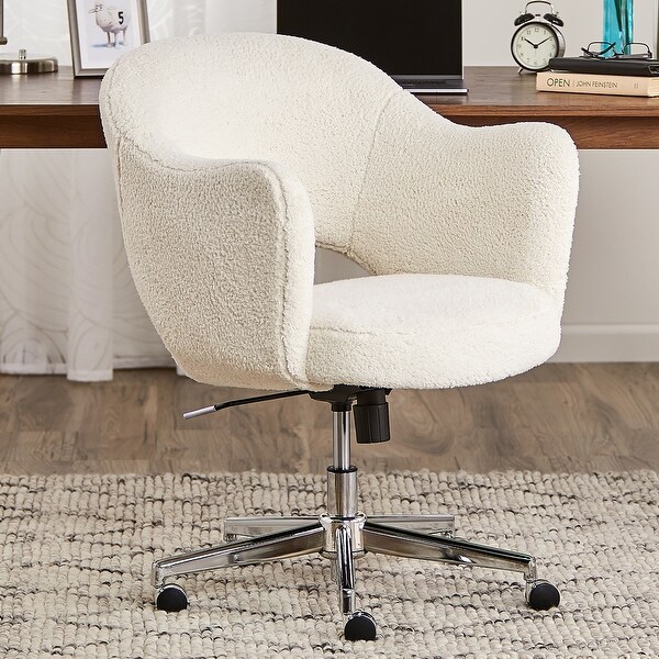 Serta Valetta Home Office Chair Home Desk Chair with Memory Foam Padding Chrome Finished Stainless Steel Base Bed Bath Beyond 25722812