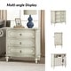 preview thumbnail 26 of 27, HULALA HOME Alois Traditional 3-Drawer End Table with Built-in Charging Station and Solid Wood Spindle Legs Set of 2