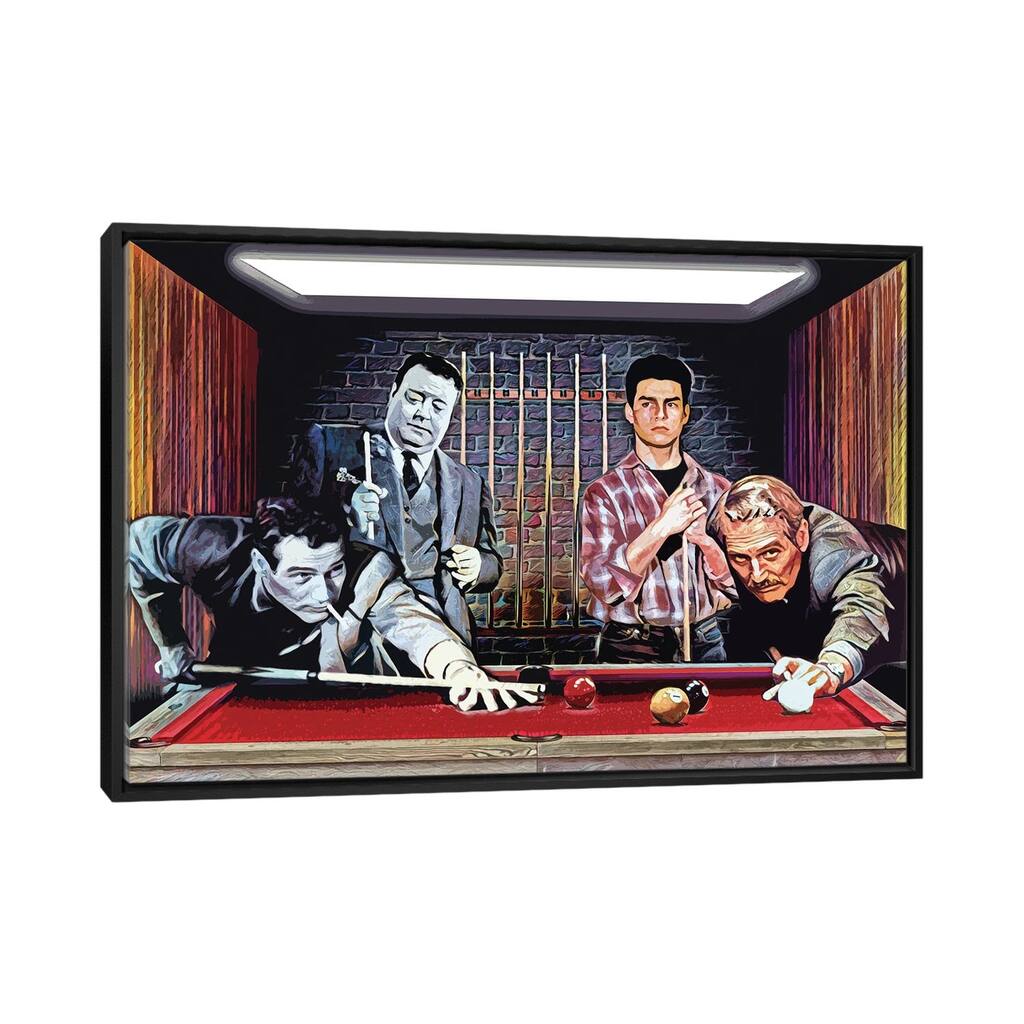 iCanvas "The Color Of Money - Tom Cruise & Paul Newman "Fast Eddie"" by Rockchromatic Framed Canvas Print