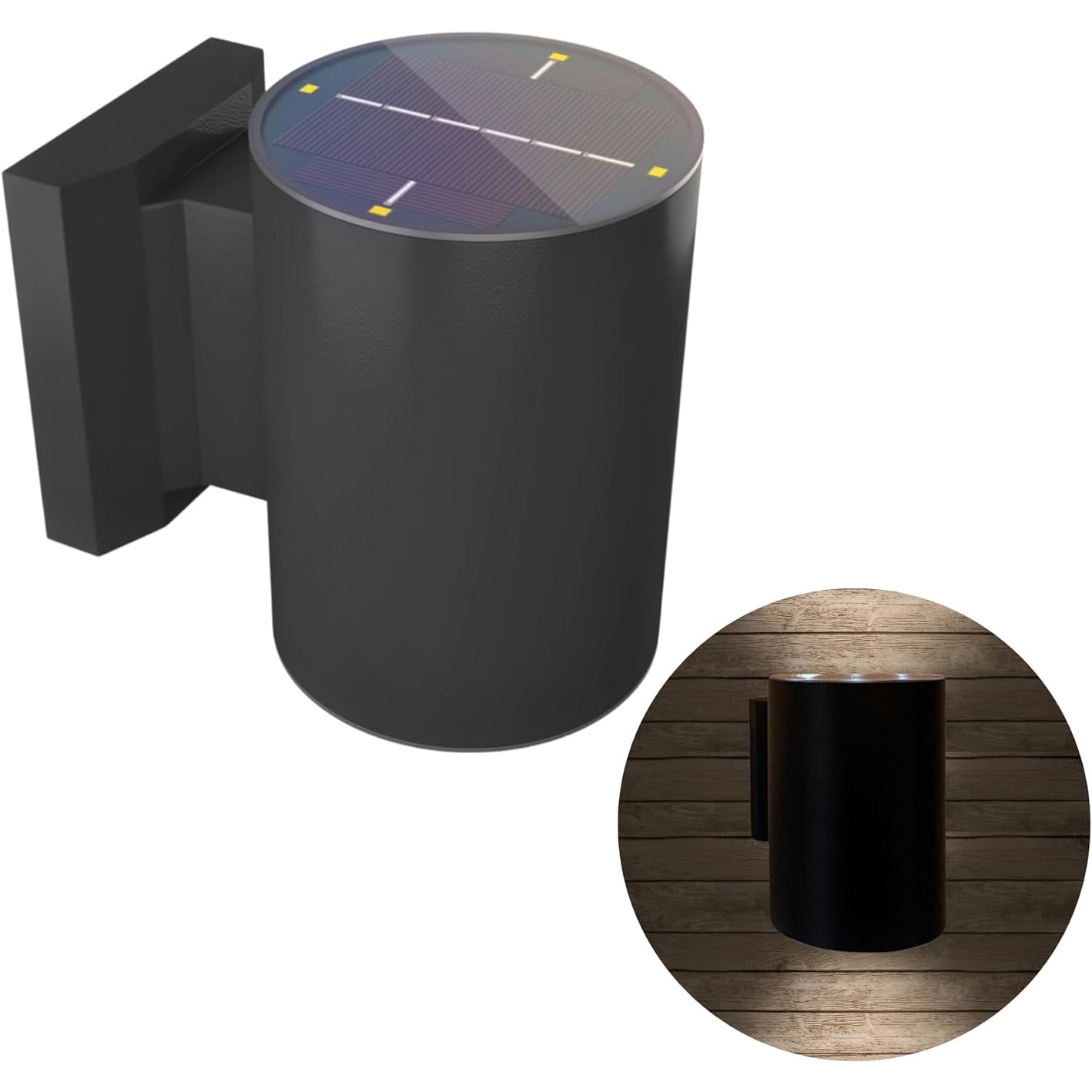 Wireless Wall Ambient Lights for Outside Fence Shed Backyard Black Bed Bath Beyond 40740925