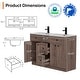 preview thumbnail 114 of 112, 36"/48"/60"/72" Bathroom Vanity Set with Sink & Faucet
