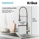 preview thumbnail 4 of 122, Kraus Artec 2-Function Commercial Pulldown Pot Filler Kitchen Faucet