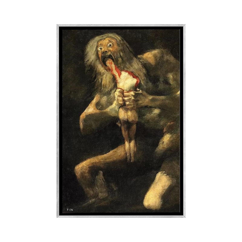 iCanvas "Saturn Devouring One Of His Sons, 1821-23" by Francisco Goya Framed