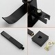 preview thumbnail 11 of 13, Floor Mount Tub Faucet With Hand Sprayer Freestanding Roman Bathtub Faucet Modern Waterfall Tub Filler Trim With Handheld Showe