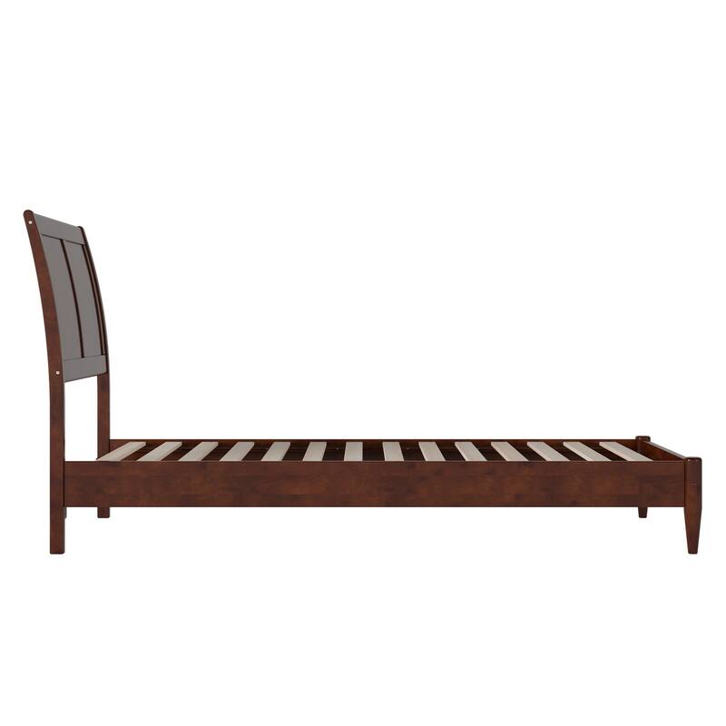 Valencia Solid Wood Low Profile Sleigh Platform Bed