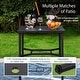 preview thumbnail 5 of 26, MAISON ARTS 3/5-Piece Patio Bar Stool Set of Metal Coffee Table & Textilene Swivel High Bar Stools