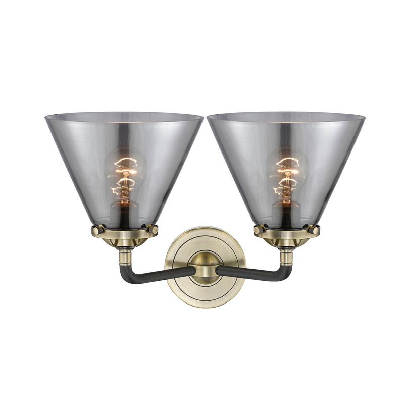 Innovations Lighting Large Cone 2 Light 16" Wide Bathroom Vanity Light
