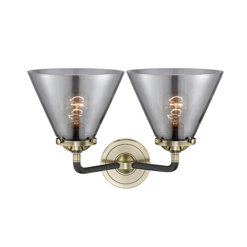 Innovations Lighting Large Cone 2 Light 16" Wide Bathroom Vanity Light