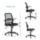 preview thumbnail 7 of 9, JJS Ergonomic Office Chair Mid Back Mesh Design with Lumbar Support, Adjustable for Home & Office