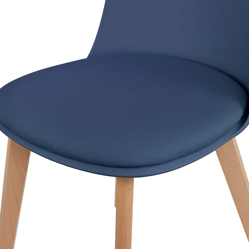Set of 2 Modern Plastic Side Chairs with Wire Chrome Legs Ergonomic Dining Chairs for Kitchen, Dining Room, Office & Living Room