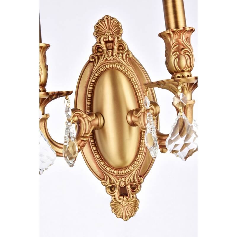 Elegant Lighting 9202W9/RC Rosalia 2 Light 11" Tall Wall Sconce with