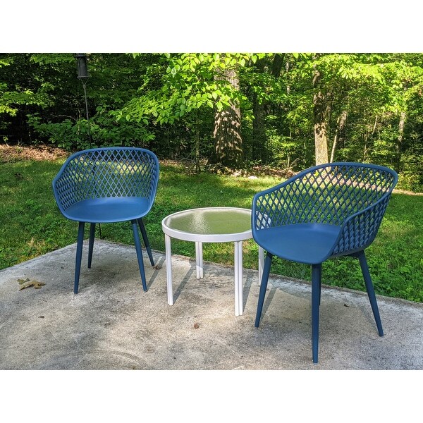 Aurelle Home Piola Waterproof Modern Outdoor Chairs Set Of 2 23 X 24 X 32 23 X 24 X 32 Overstock 26042986