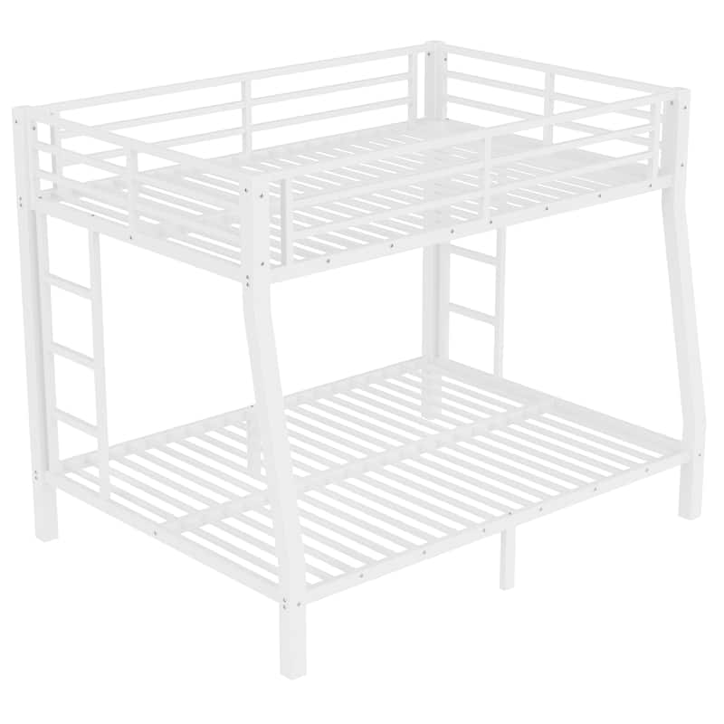 Metal Full XL over Queen Bunk Bed for Teens and Adults,Space-Saving/Noise Reduced/No Box Spring Needed
