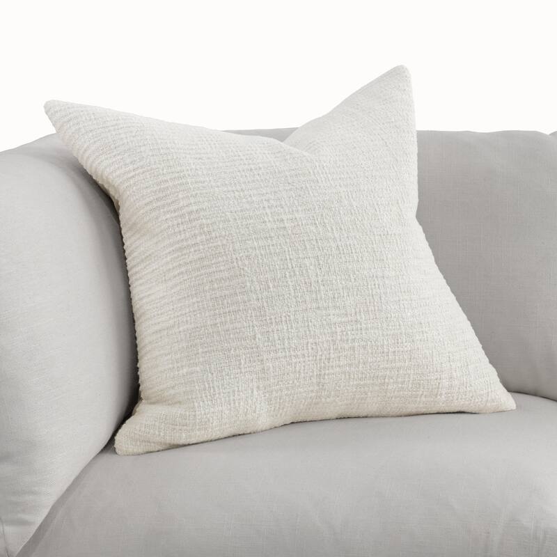 Villa by Classic Home Fable Linen Blend Throw Pillow - 22x22 - Ivory