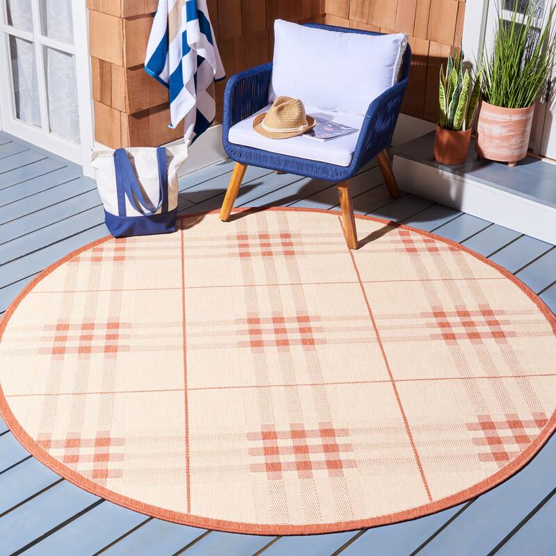 SAFAVIEH Courtyard Jeraldine Indoor/ Outdoor Waterproof Patio Backyard Rug