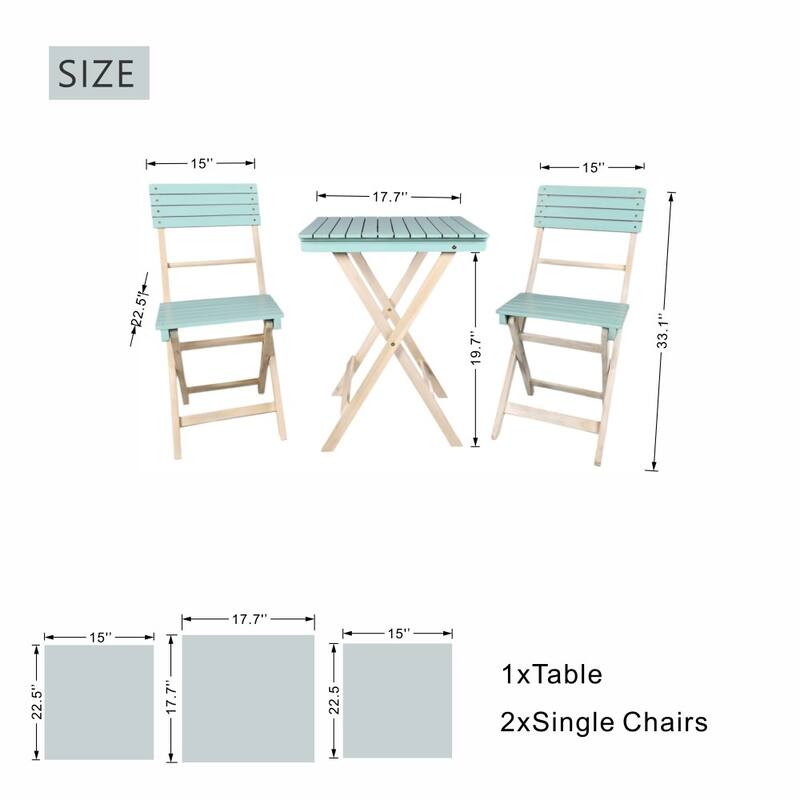 Modern Outdoor Acacia Wood Chair and Coffee Table for Patio