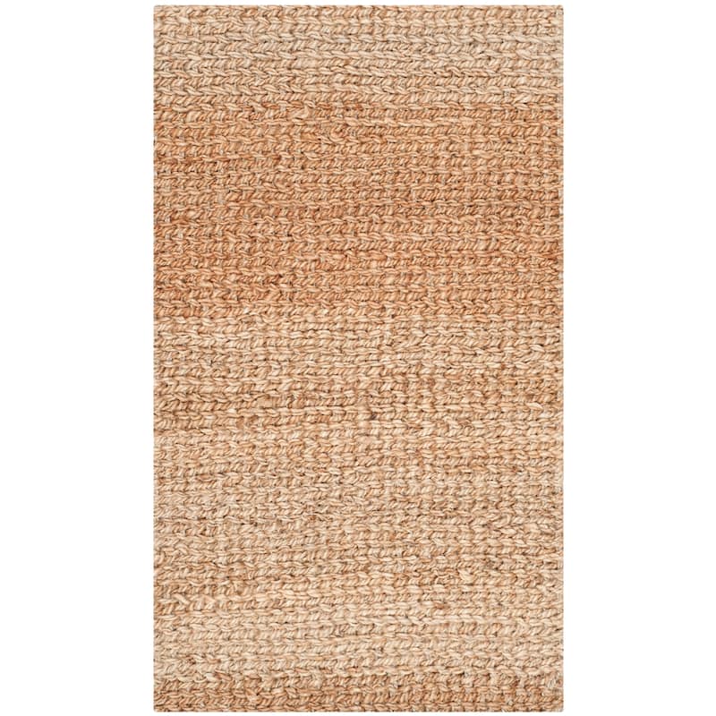 SAFAVIEH, Handmade Natural Fiber Valery Casual Solid Jute Rug - 2' x 3' - Natural