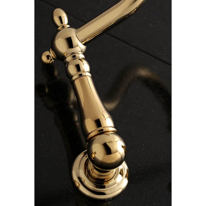 Heritage 3-Hole Wall Mount Roman Tub Faucet in Brushed Nickel