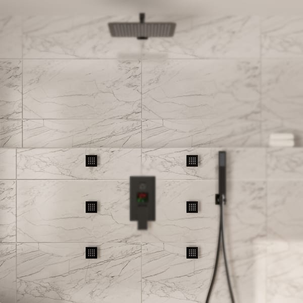 dimension image slide 2 of 3, 2" Classic Body Spray with Self-Cleaning Nozzles - Wall-Mount Body Jet, 1 Piece (Valve Not Included) - 2" x 2"