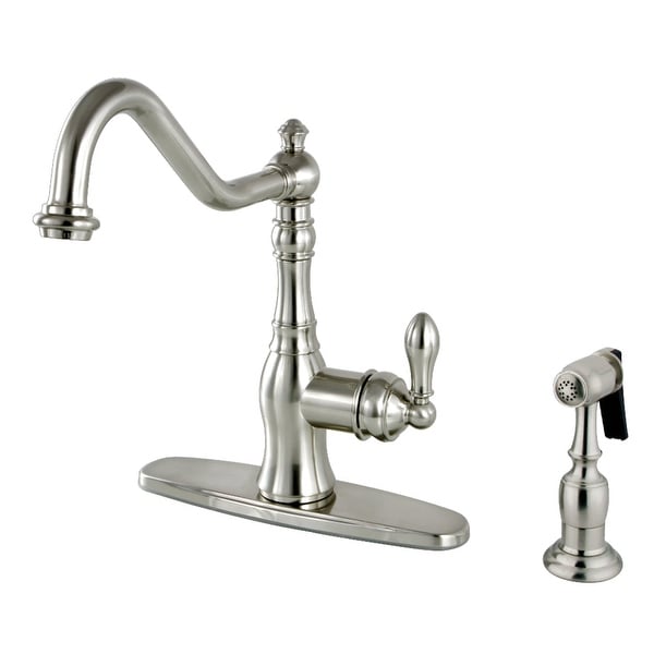 Kingston Brass GSY770.ACLBS American Classic 1.8 GPM Centerset Kitchen Faucet