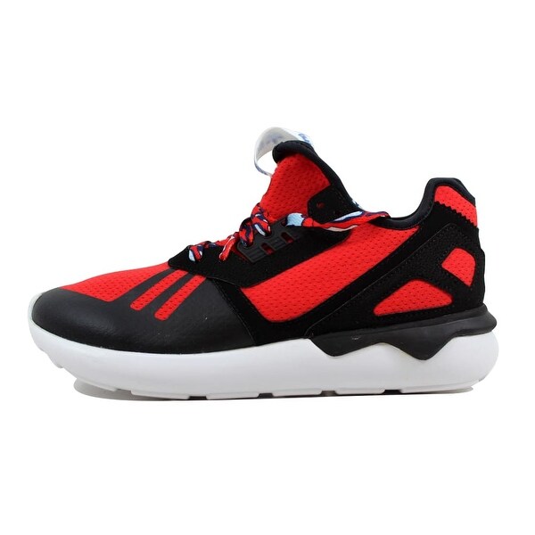 red tubular shoes