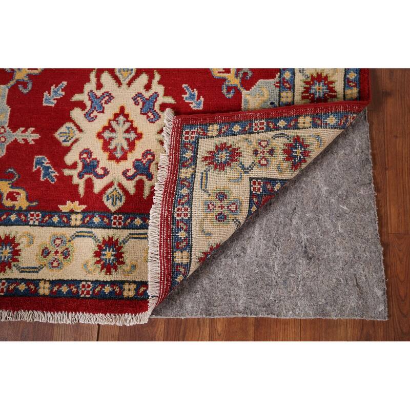 Geometric Kazak Foyer Rug Handmade Oriental Wool Carpet - 3'3" x 5'2"