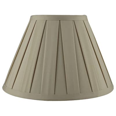 Empire Box Pleat Lamp Shade, 5" Top, 10" Bottom, 7" Slant